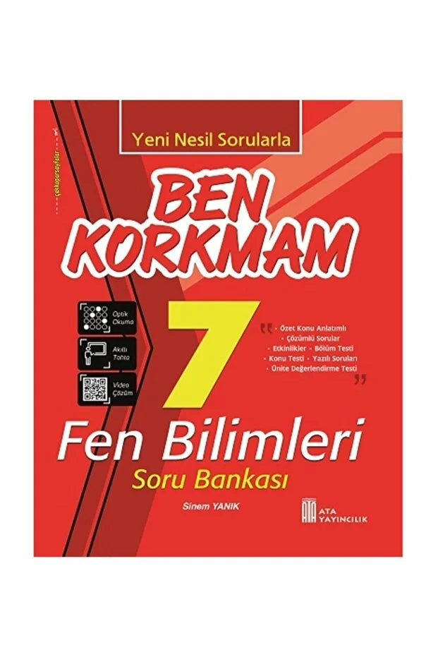 Ata Yayınları 7. Sınıf Fen Bilimleri Ben Korkmam Soru Bankası-1
