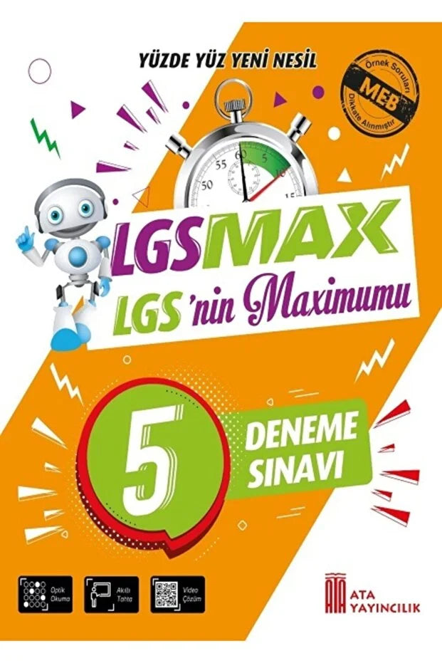 Ata Yayınları 8. Sınıf LGS Max 5'li Deneme Sınavı-1