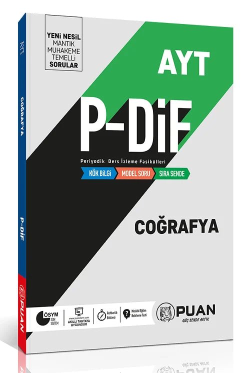 AYT Coğrafya PDİF Konu Anlatım Fasikülleri Puan Yayınları