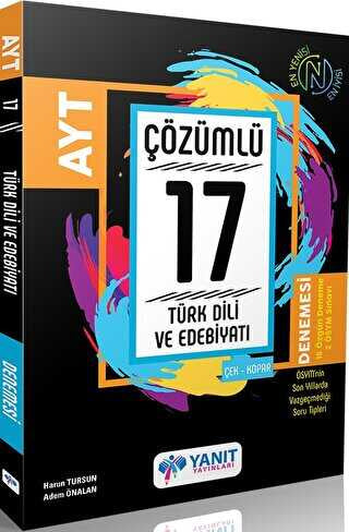 AYT Türk Dili ve Edebiyatı Video Çözümlü 17 Deneme Yanıt Yayınları-1