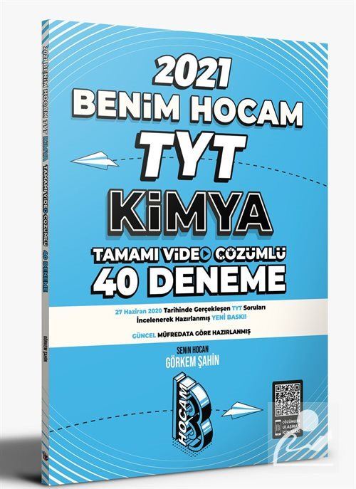 Benim Hocam Yayınları 2021 TYT Kimya Tamamı Video Çözümlü 40 Deneme Sınavı-1
