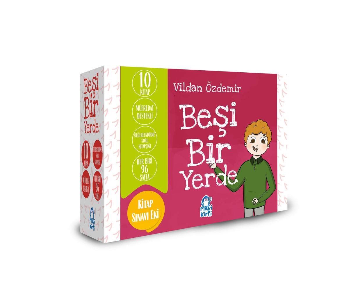 Beşi Bir Yerde 12 Kitap Takım Vildan Özdemir Mavi Kirpi Yayınları-1
