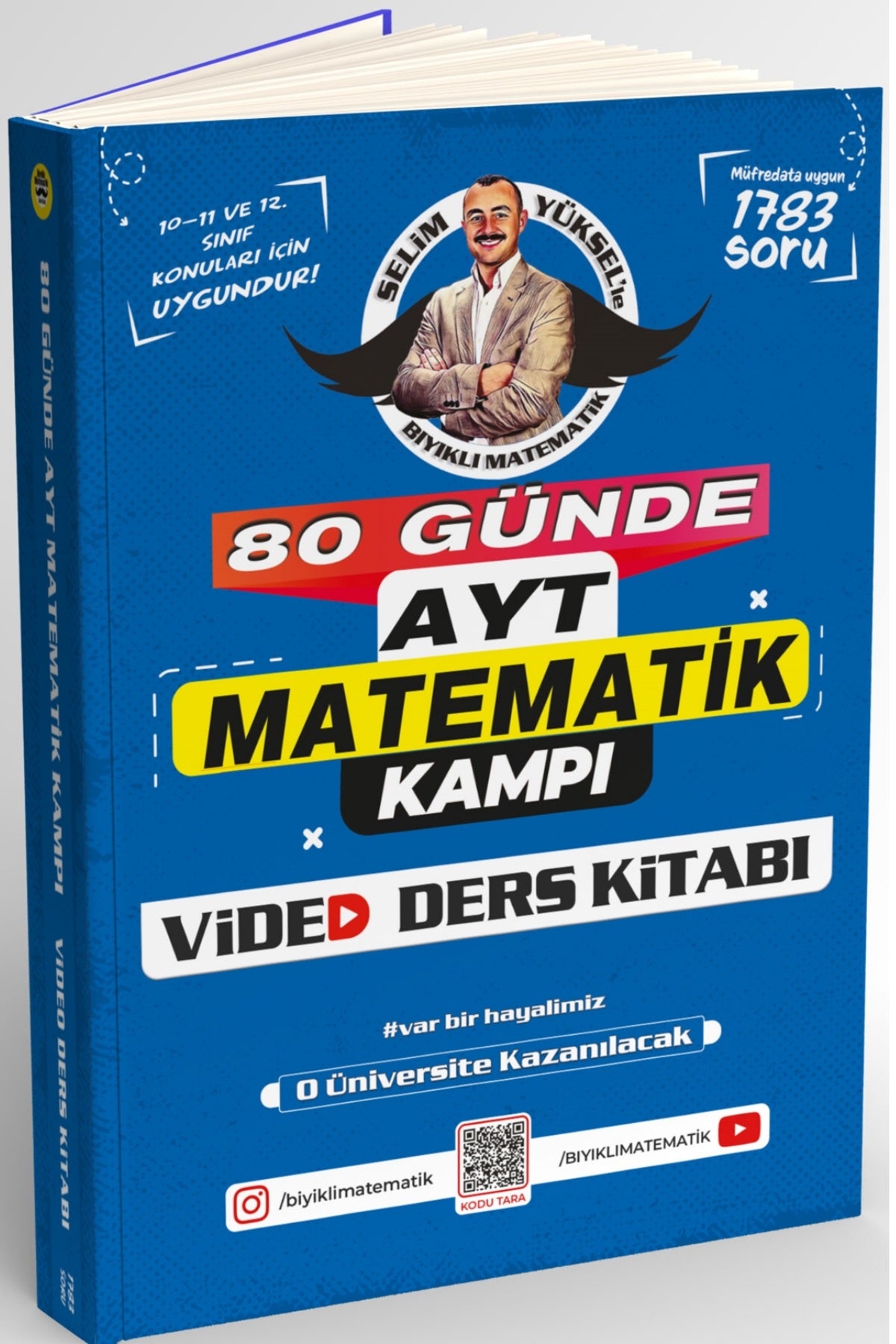 Bıyıklı Matematik Yayınları 80 Günde AYT Matematik Video Ders Kitabı