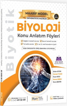 Biyotik Yayınları Üniversiteye Hazırlık Biyoloji Maarif Model Konu Anlatım Föyleri-1