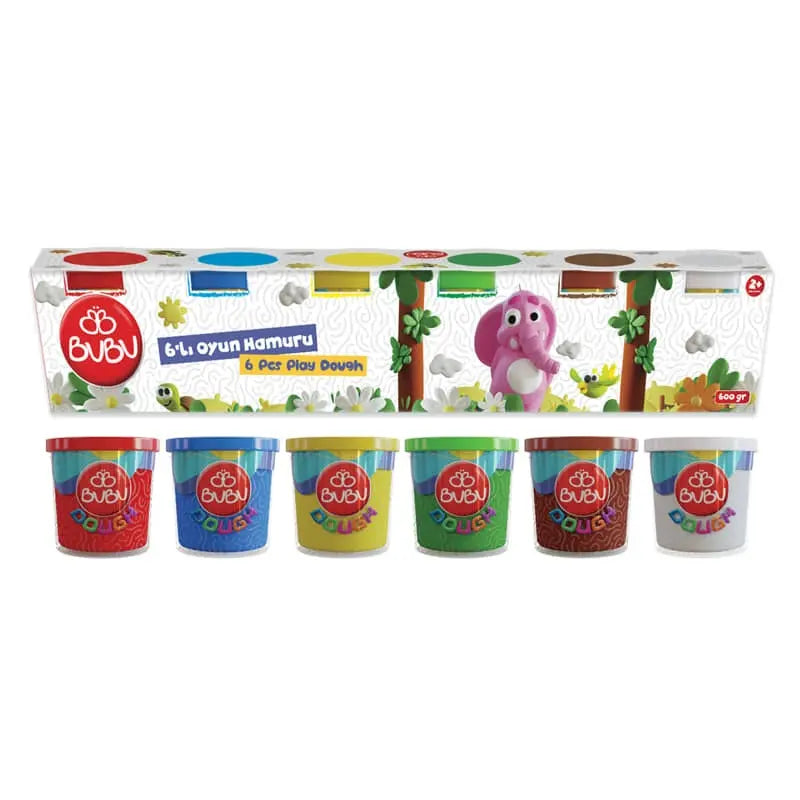 Bu-Bu Oyun Hamuru Büyük 6 Lı (6x100gr.) BUBU-OH0007-1