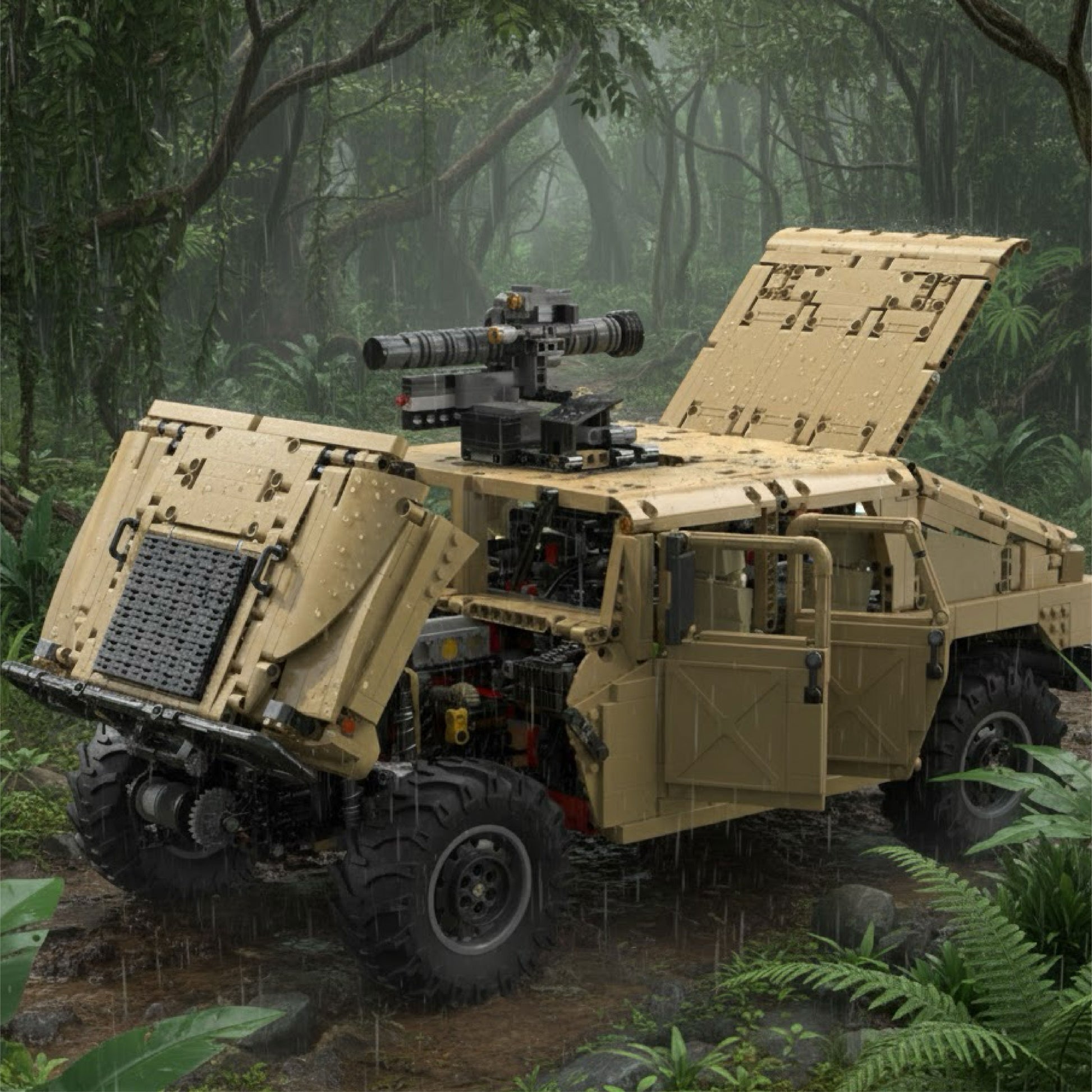 Cada Humvee Araç 3935 Parça Block Oyuncak C61036W-4