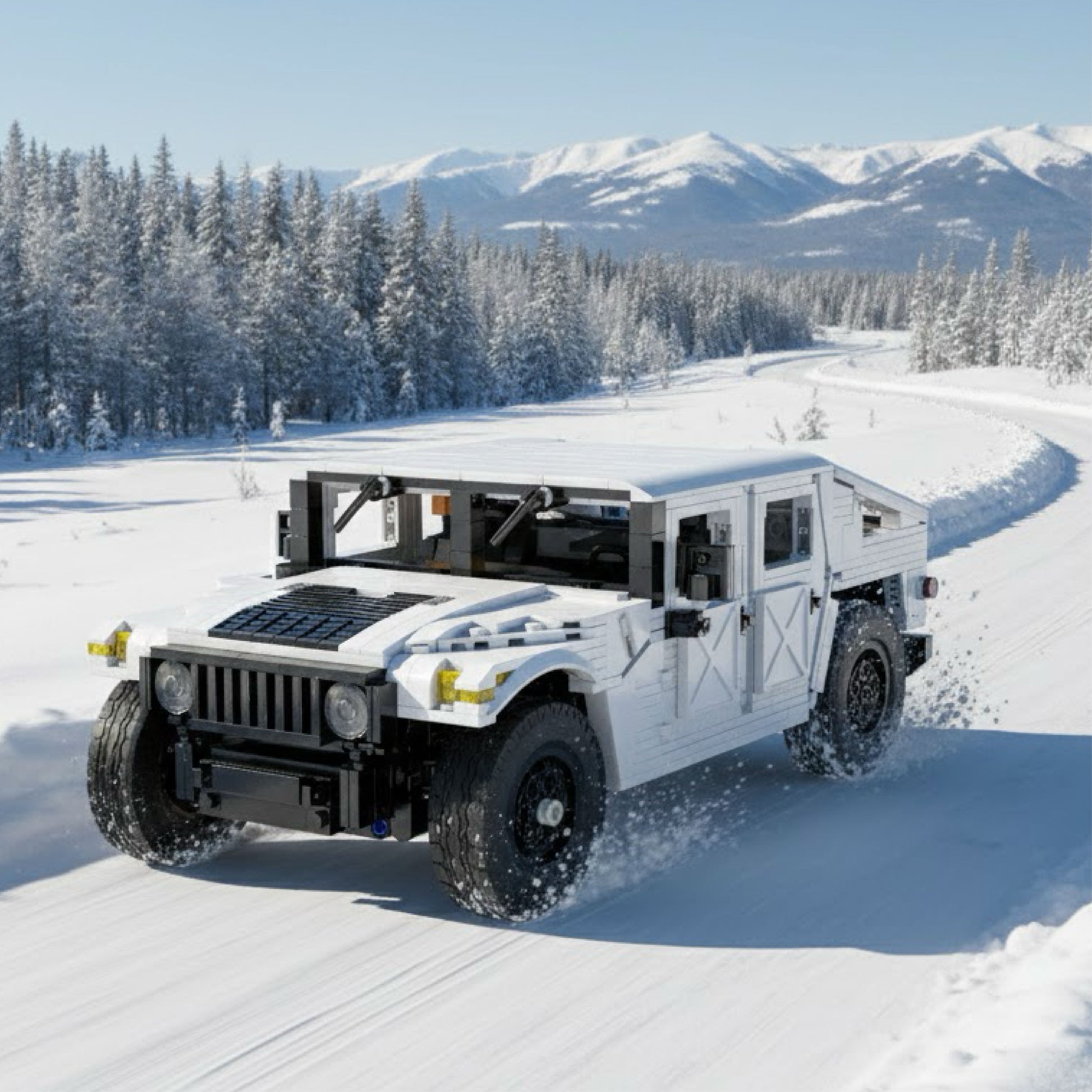 Cada Humvee Off Road Kamyonu 1386 Parça Block Oyuncak C61027W-4