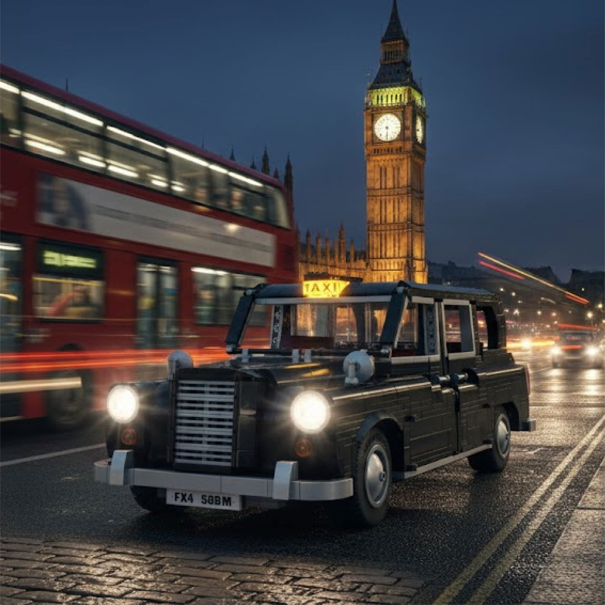 Cada London Taxi1871 Parça Block Oyuncak C62004W-4