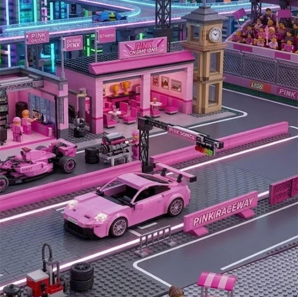 Cada Pembe Efsane Spor Araba Rs 280 Parça Block-3