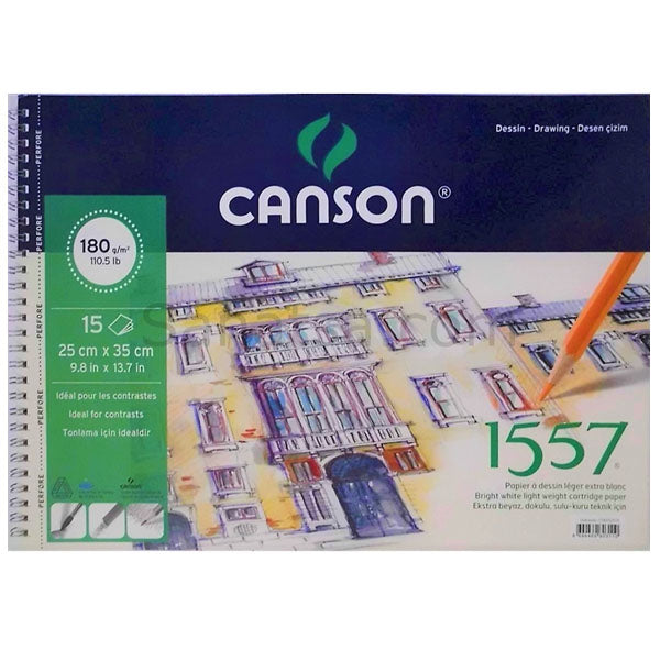 Canson 1557 Resim Ve Çizim Blok 180 GR 25x35 15 Yaprak Resim Defteri