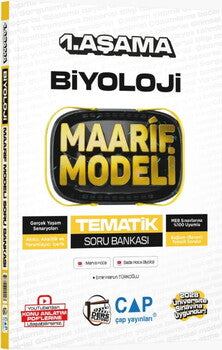 Çap Yayınları Üniversiteye Hazırlık Biyoloji Ders Platosu Maarif Modeli Tematik Soru Bankası-1