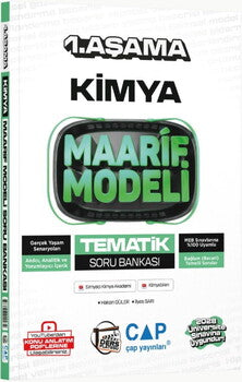 Çap Yayınları Üniversiteye Hazırlık Kimya Ders Platosu Maarif Modeli Tematik Soru Bankası-1