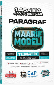 Çap Yayınları Üniversiteye Hazırlık Paragraf Ders Platosu Maarif Modeli Tematik Soru Bankası-1