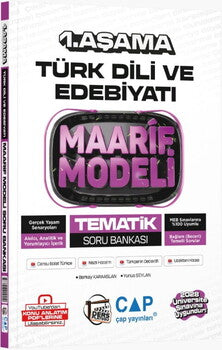 Çap Yayınları Üniversiteye Hazırlık Türk Dili ve Edebiyatı Ders Platosu Maarif Modeli Tematik Soru Bankası-1