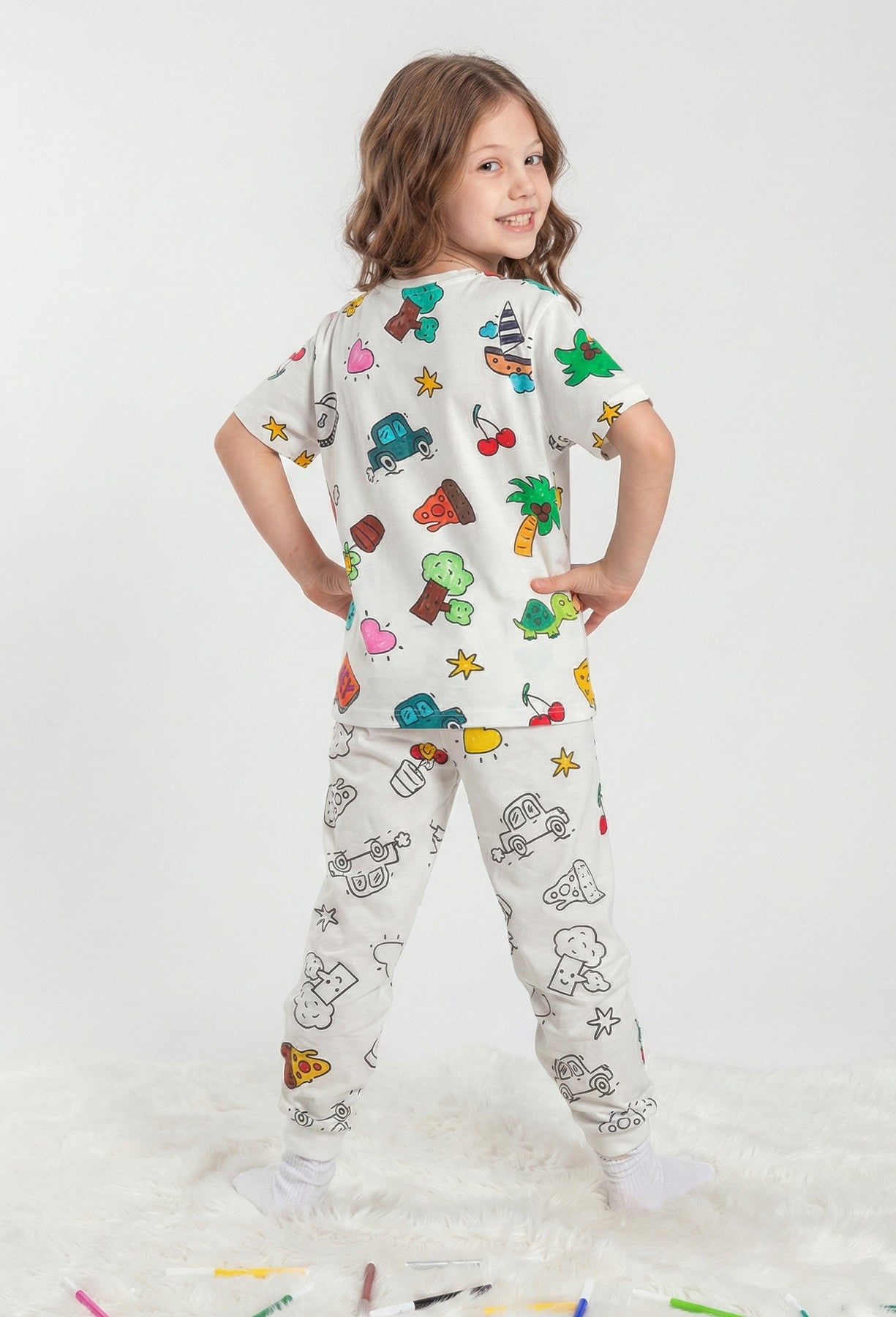 Carioca Boyanabilir Pijama-Keçeli Kalem 6-7 Yaş Ln-80013-5