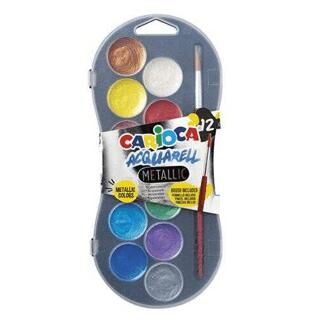 Carioca Sulu Boya 30 mm 12li Metalik Yeni-1