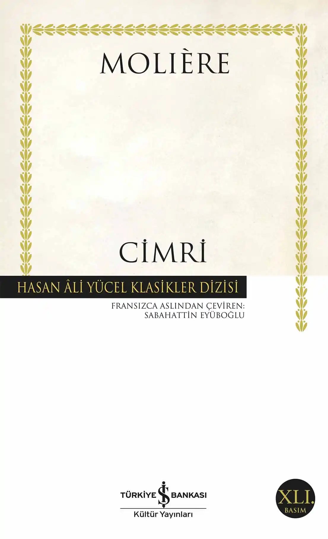 Cimri Moliere İş Bankası Kültür Yayınları