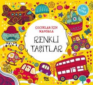 Çocuklar İçin Mandala - Renkli Taşıtlar-1