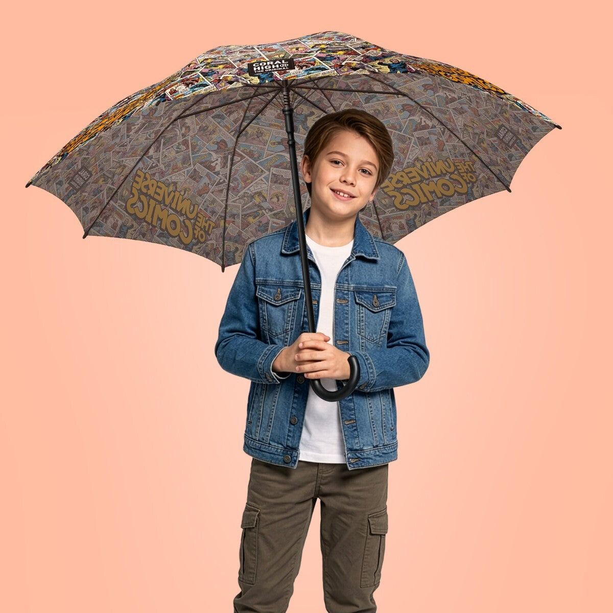 Coral High Kids Çizgi Roman Desenli Çocuk Şemsiyesi 36105-4