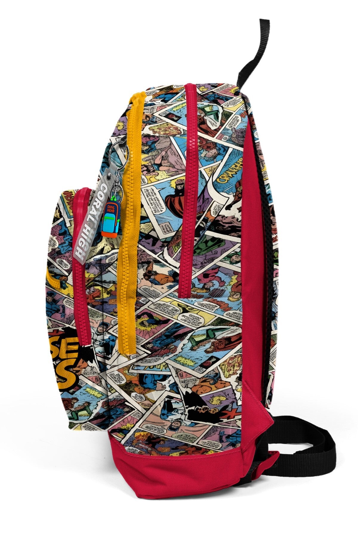 Coral High Kids Çizgi Roman Desenli Desenli Okul Sırt Çantası 33215-7