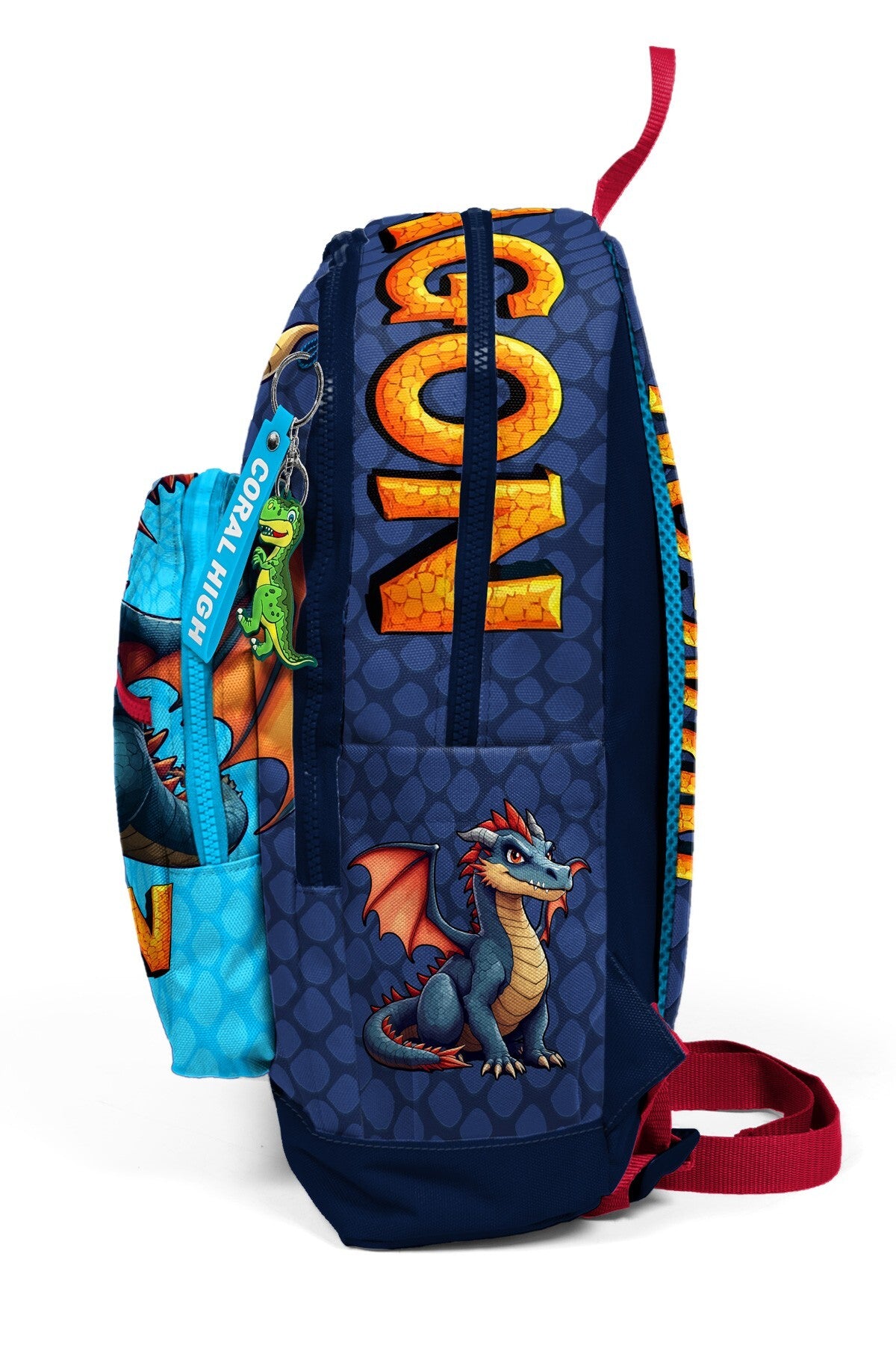 Coral High Kids Dragon Desenli Okul Sırt Çantası 33213-6