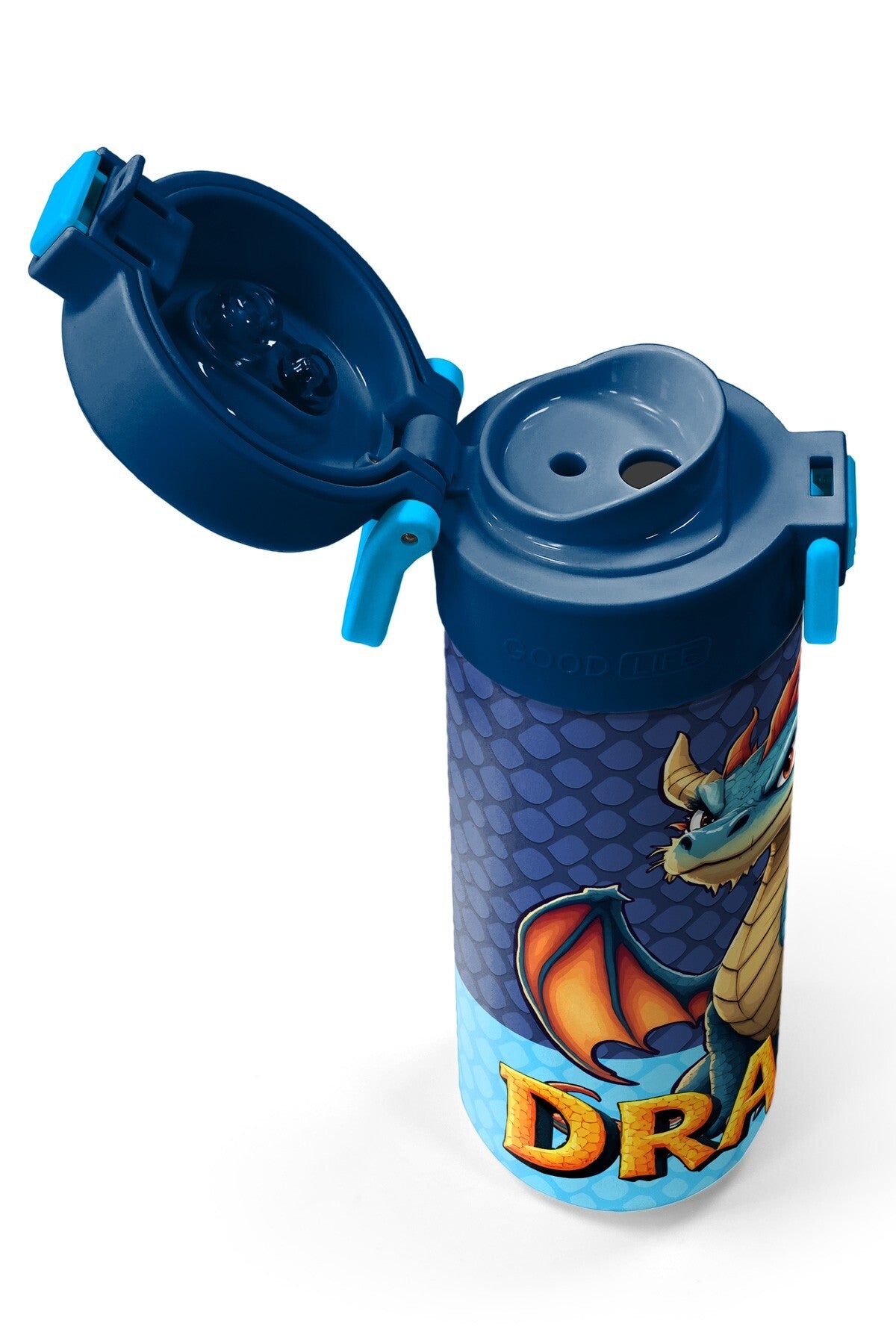 Coral High Kids Dragon Desenli Pipetli ve Direkt İçim Çelik Termos 500 ml 38113-3