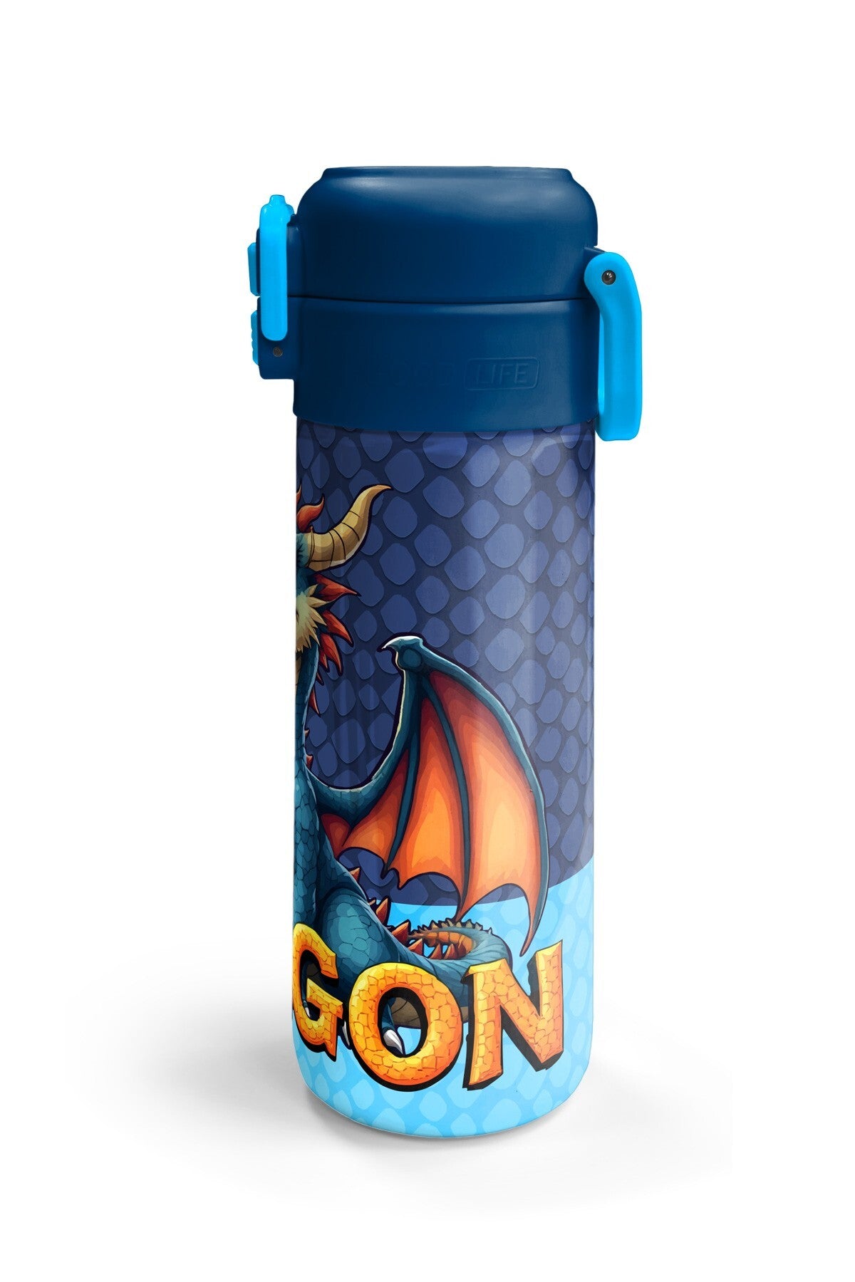 Coral High Kids Dragon Desenli Pipetli ve Direkt İçim Çelik Termos 500 ml 38113-5
