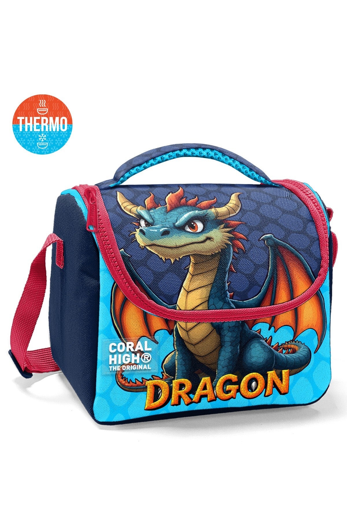 Coral High Kids Dragon Desenli Thermo Beslenme Çantası 37113-1