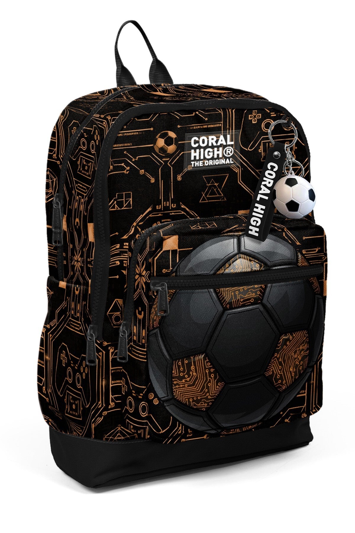 Coral High Kids Futbol Desenli Okul Sırt Çantası 33217