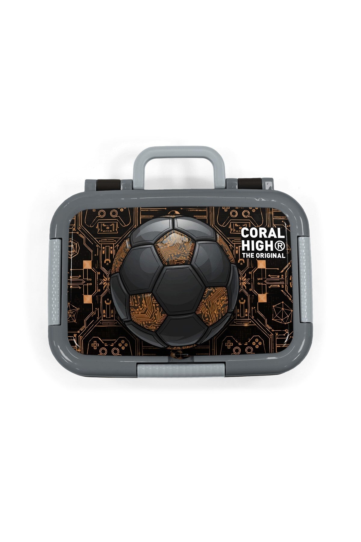Coral High Kids Futbol Desenli Paslanmaz Çelik Beslenme Kabı 39117-5