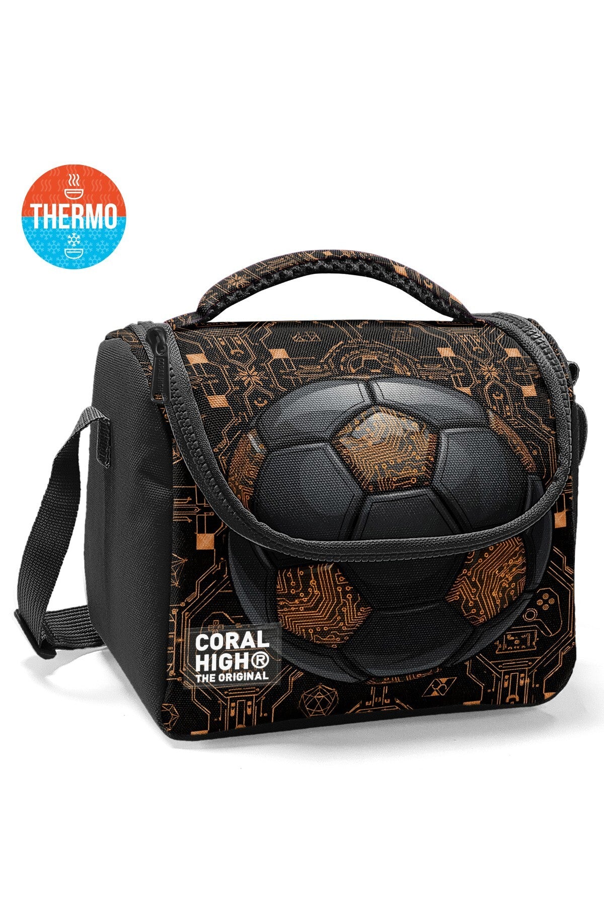 Coral High Kids Futbol Desenli Thermo Beslenme Çantası 37117-1