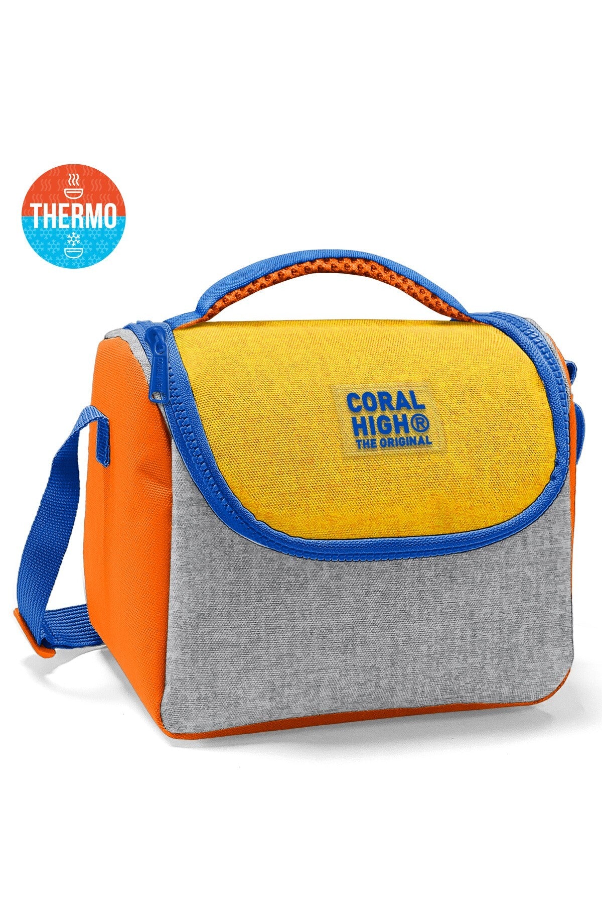 Coral High Kids Gri Sarı Thermo Beslenme Çantası 37121-1
