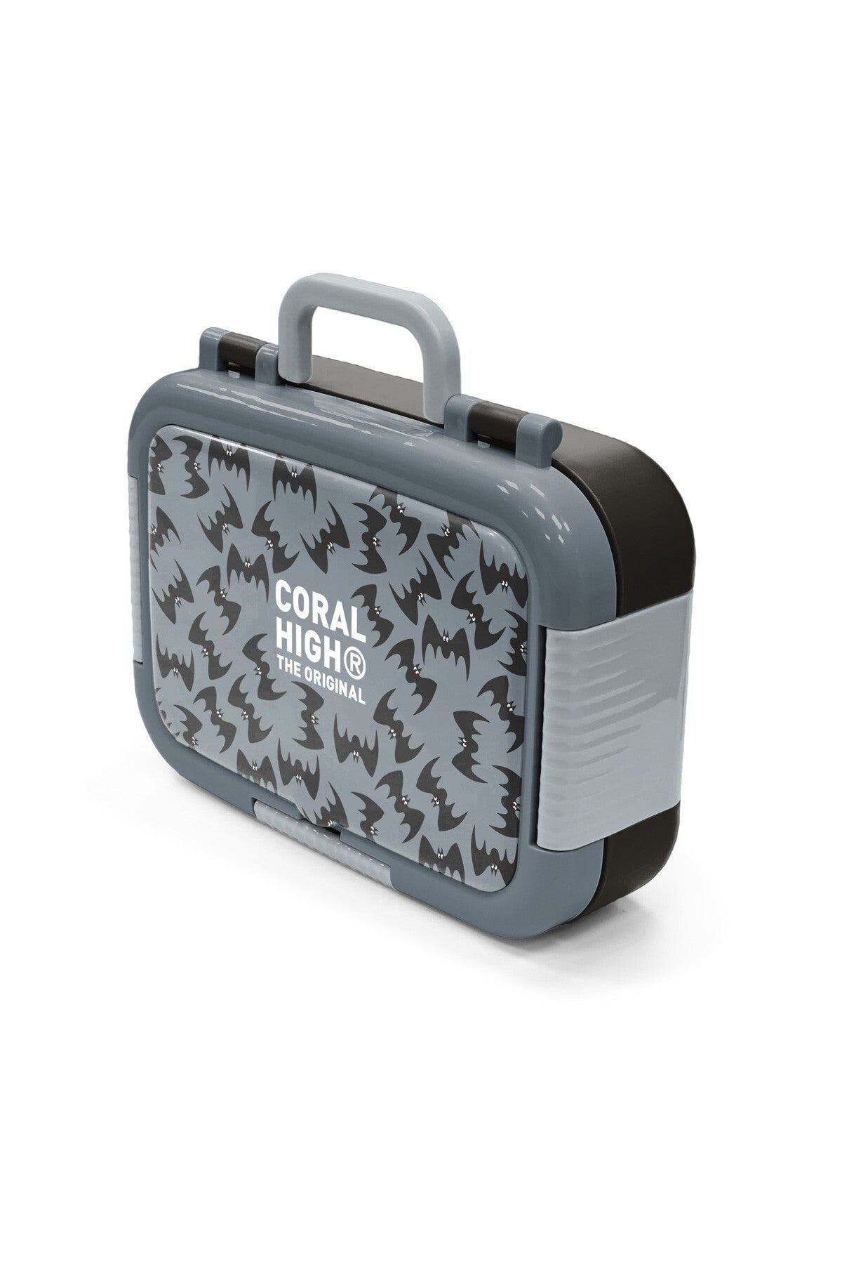 Coral High Kids Gri Siyah Yarasa Desenli Paslanmaz Çelik Beslenme Kabı 39144-4