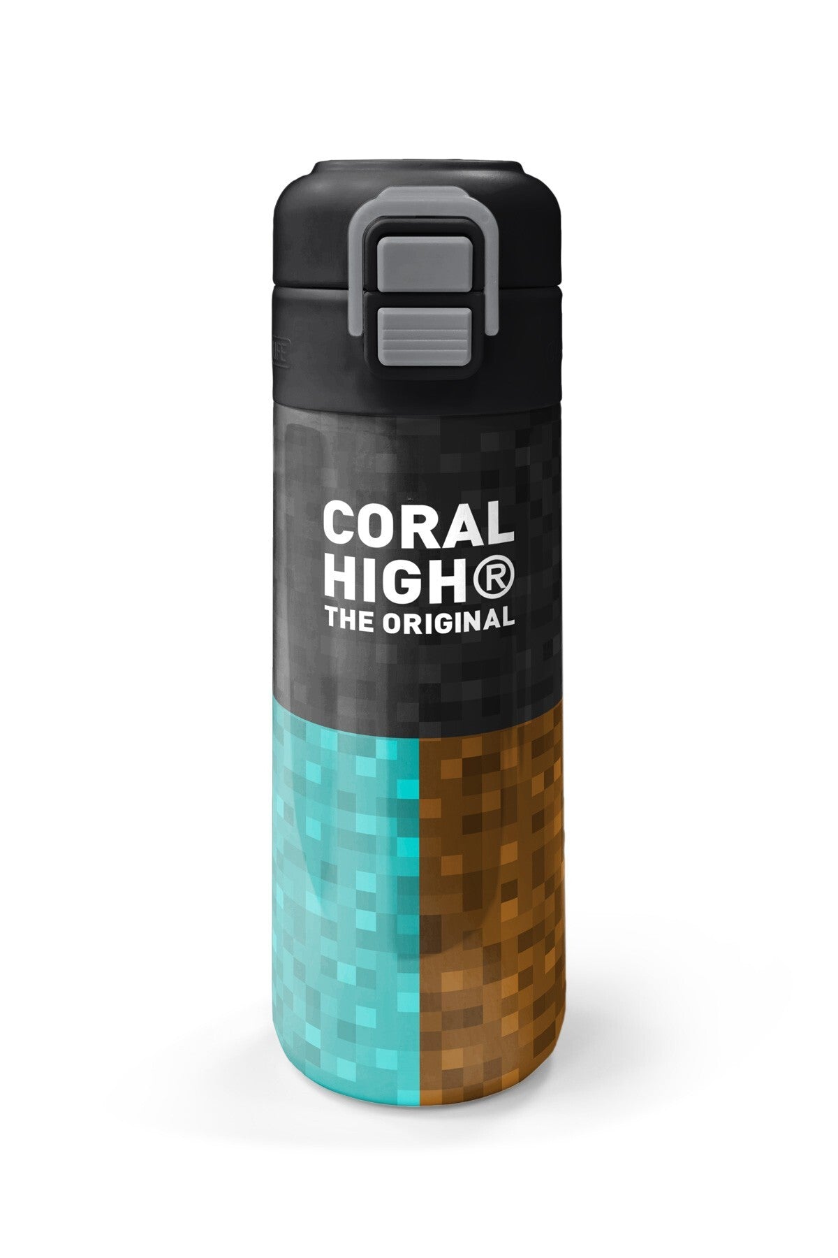 Coral High Kids High Craft Desenli Pipetli ve Direkt İçim Çelik Termos 500 ml 38116-4
