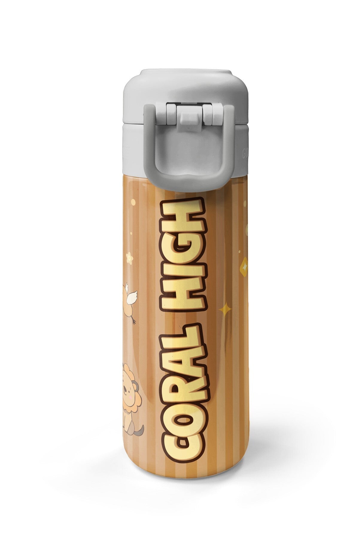 Coral High Kids Kapibara Desenli Pipetli ve Direkt İçim Çelik Termos 500 ml 31790-7
