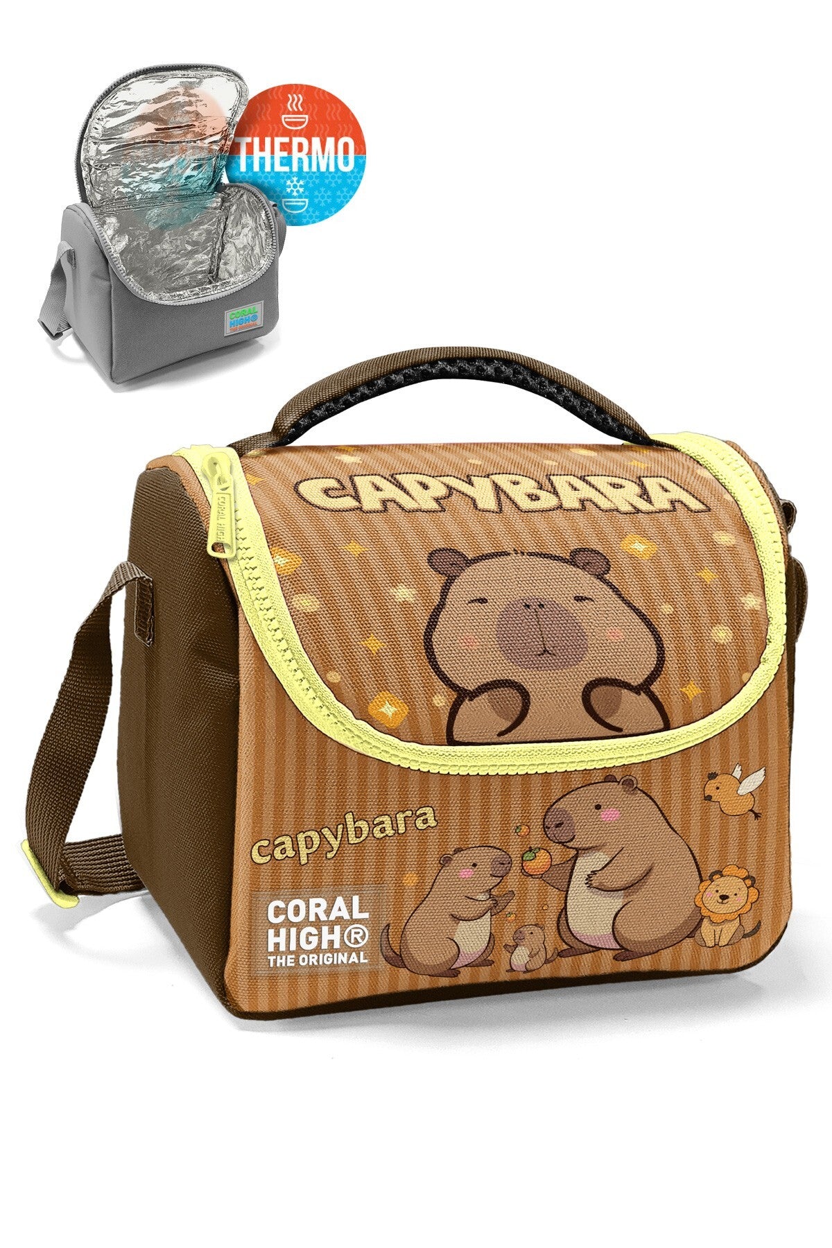 Coral High Kids Kapibara Desenli Thermo Beslenme Çantası 11799-7