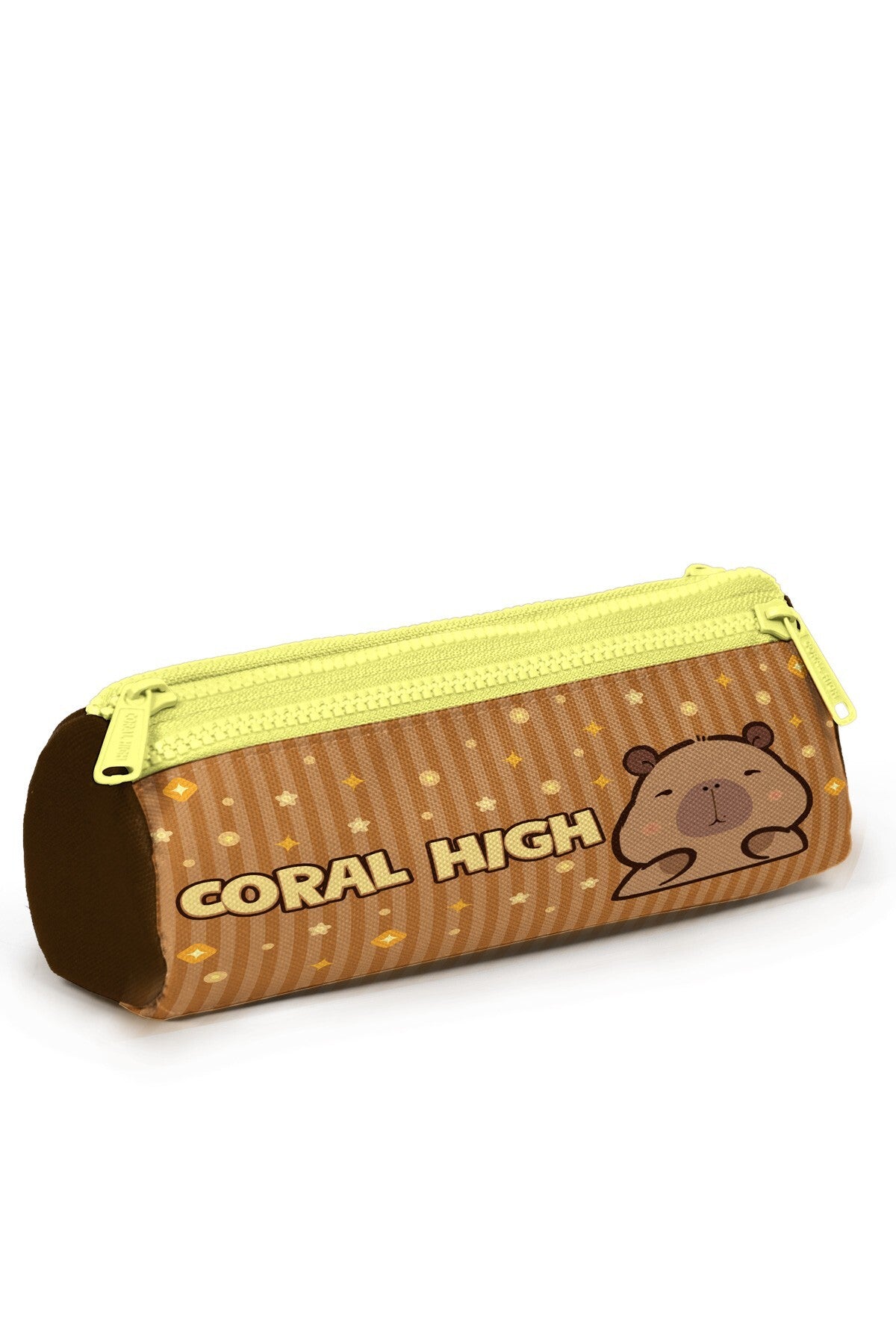 Coral High Kids Kapibara Desenli Üç Bölmeli Kalem Çantası 22099-3