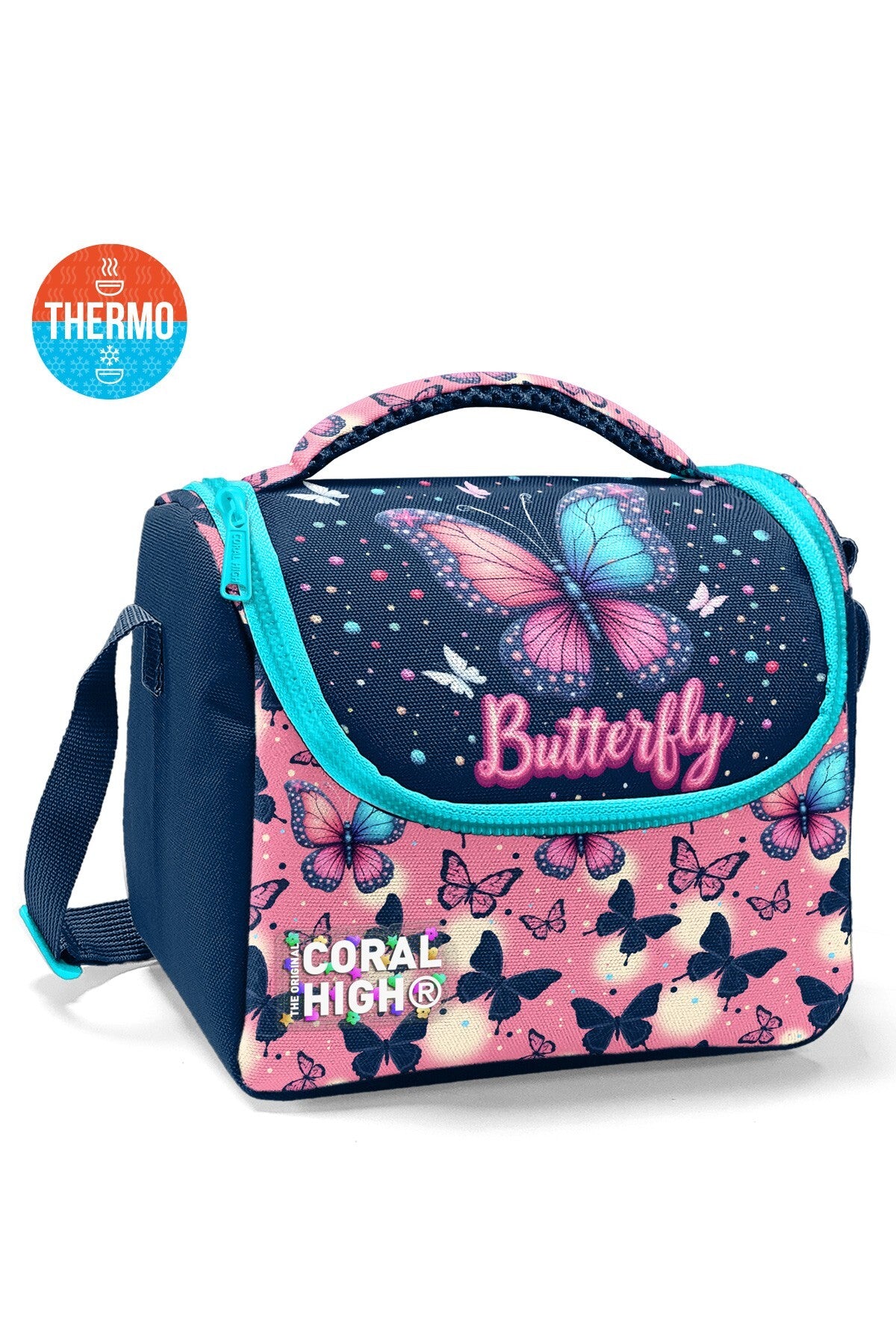Coral High Kids Kelebek Desenli Thermo Beslenme Çantası 37149