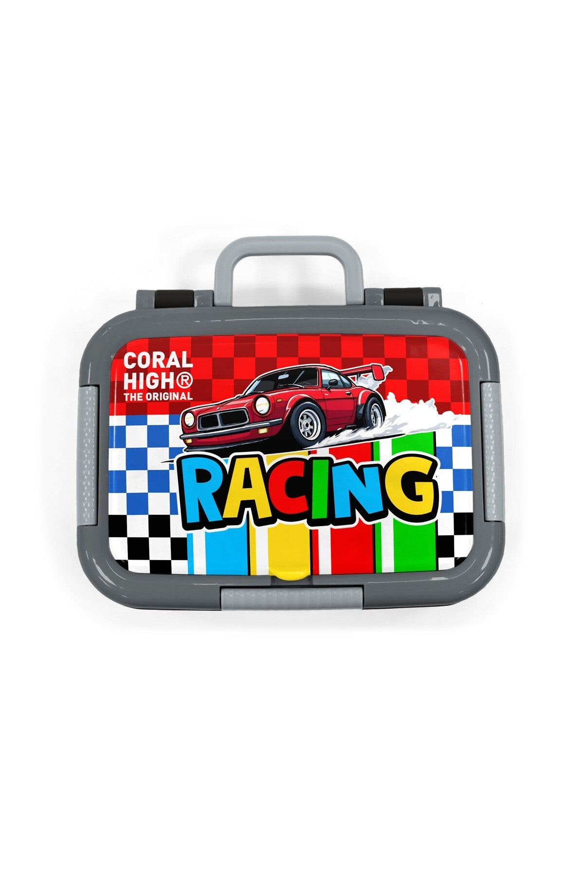 Coral High Kids Kırmızı Araba Desenli Paslanmaz Çelik Beslenme Kabı 39157-5