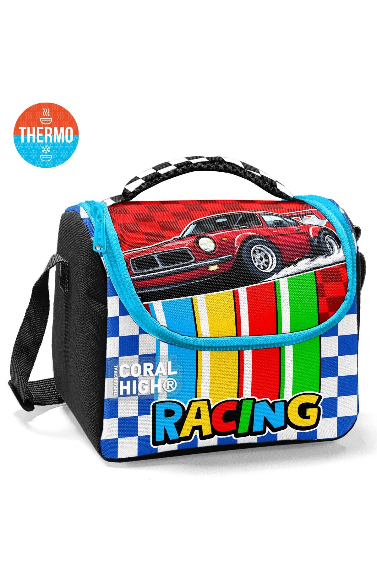 Coral High Kids Kırmızı Araba Desenli Thermo Beslenme Çantası 37157-1
