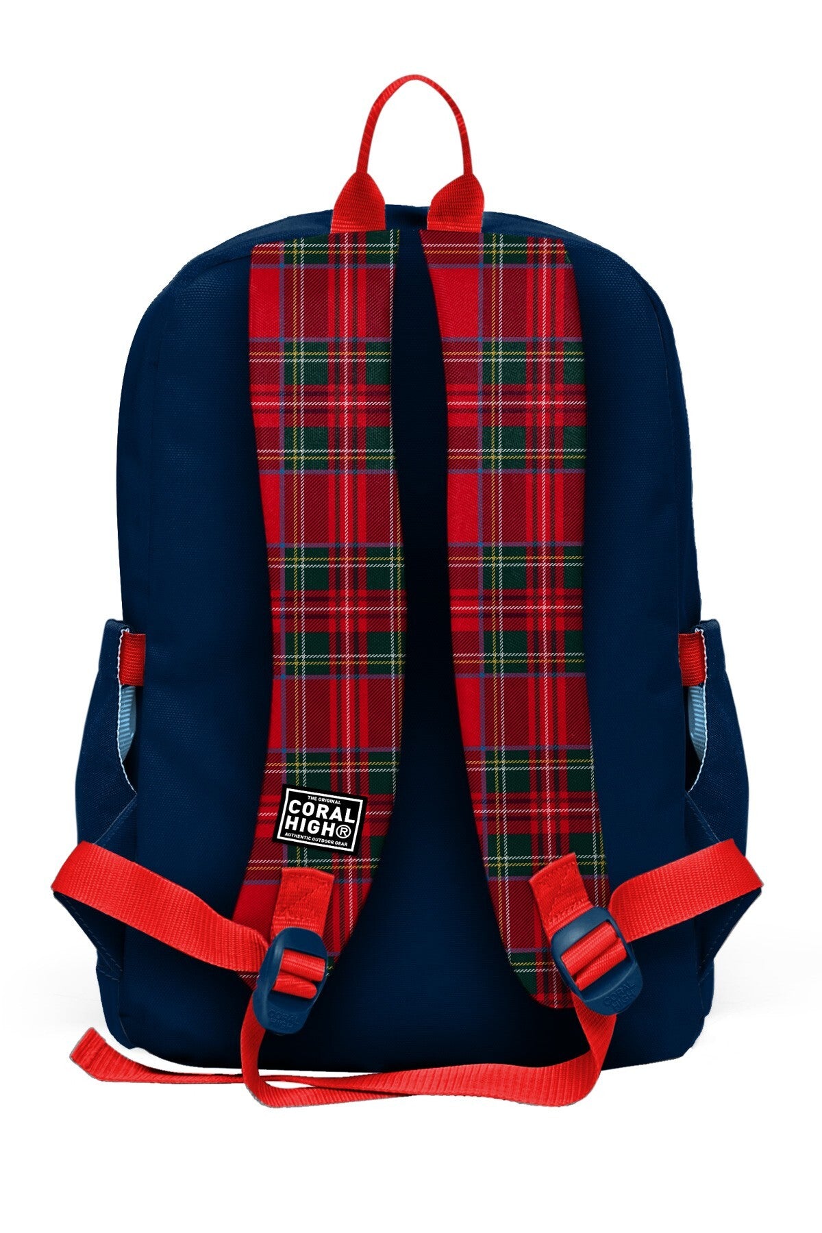 Coral High Kids Lacivert Ekose Fiyonk Desenli Okul Sırt Çantası 33207-3