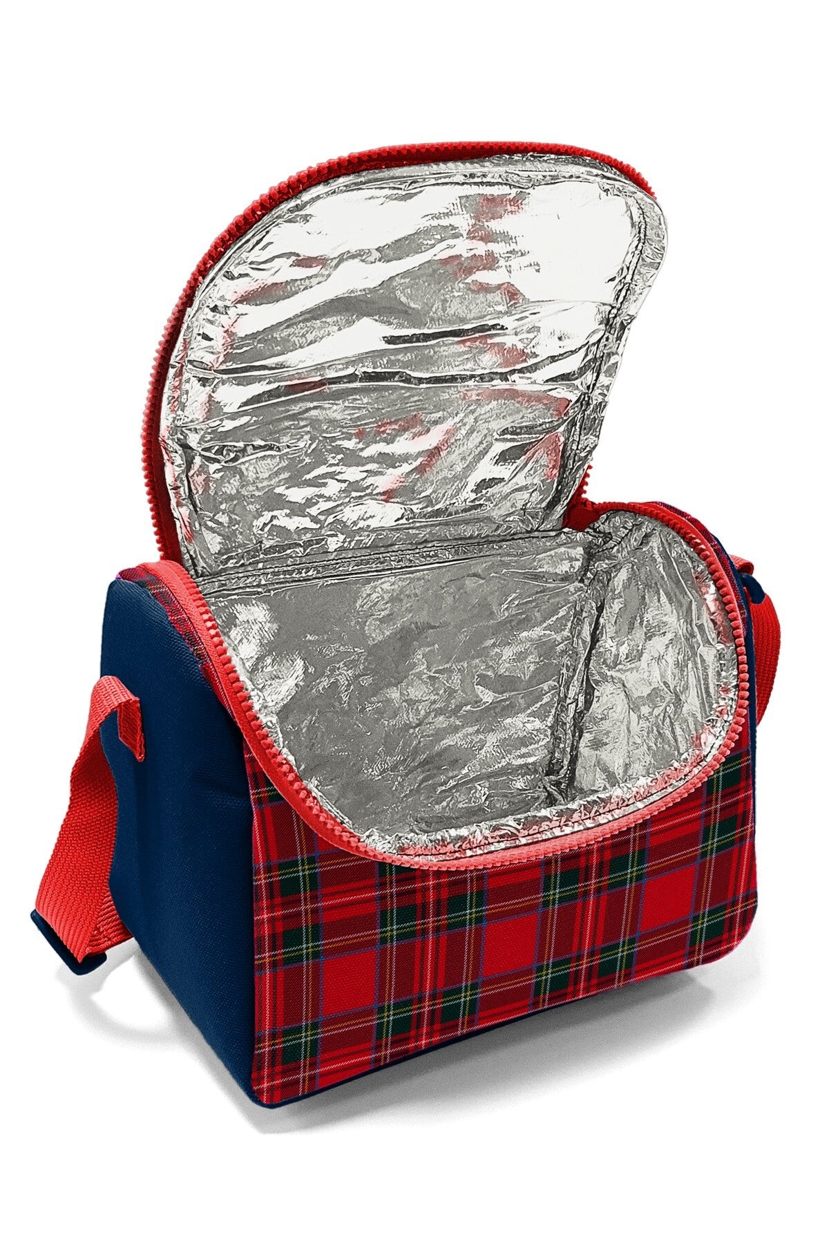 Coral High Kids Lacivert Ekose Fiyonk Desenli Thermo Beslenme Çantası 37107