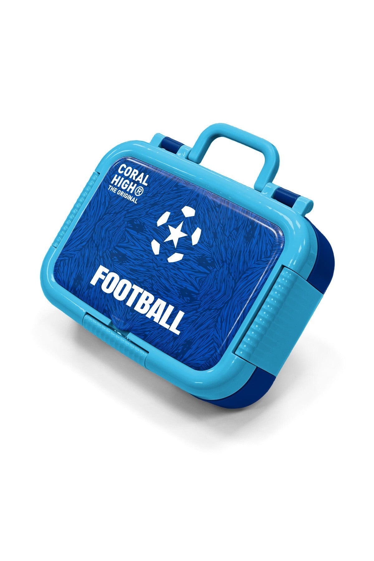 Coral High Kids Lacivert Saks Futbol Desenli Paslanmaz Çelik Beslenme Kabı 39204-1