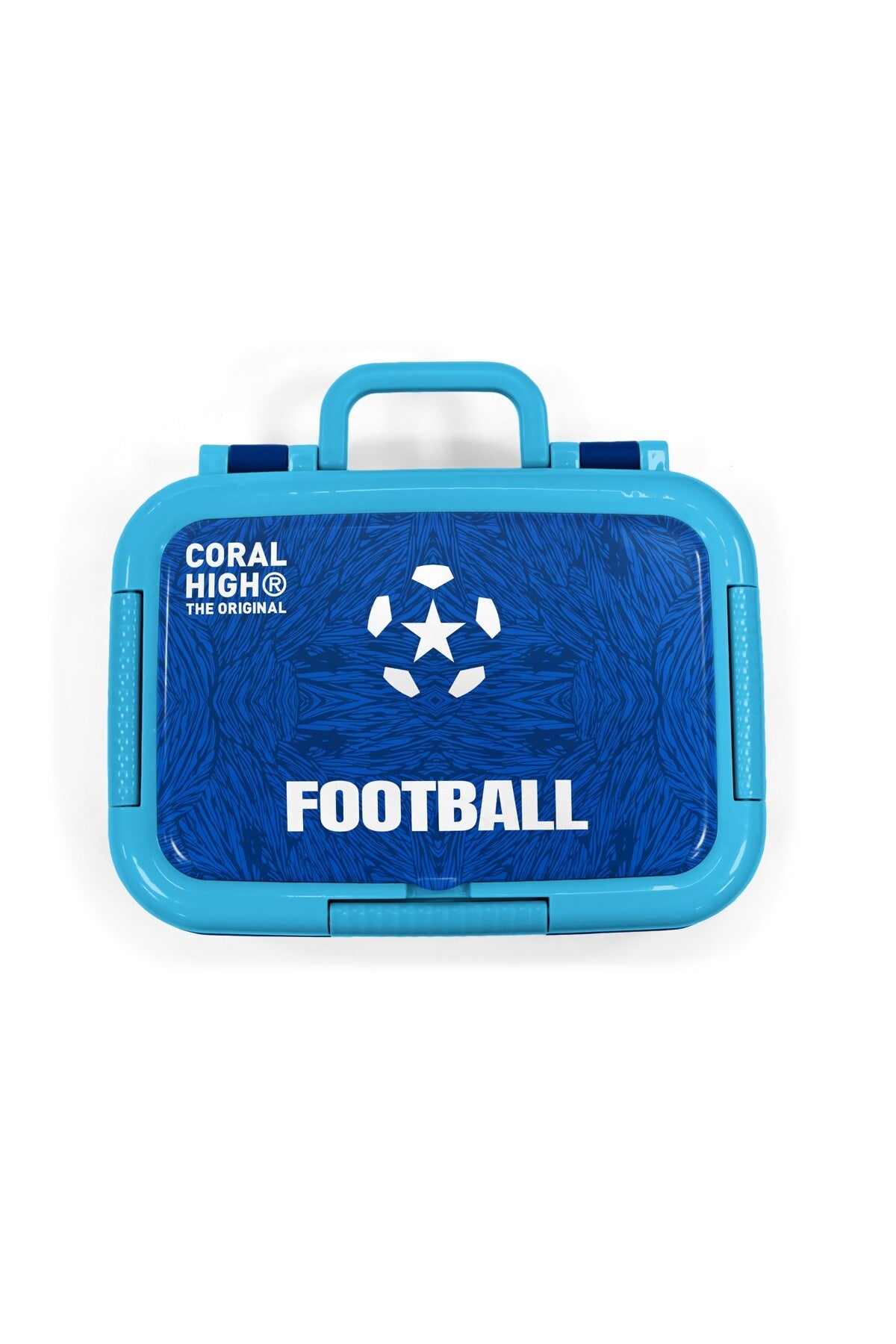 Coral High Kids Lacivert Saks Futbol Desenli Paslanmaz Çelik Beslenme Kabı 39204-5