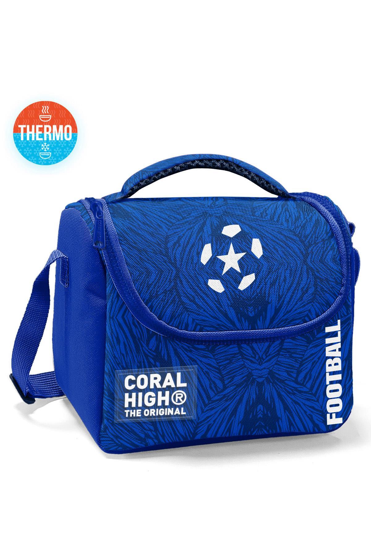 Coral High Kids Lacivert Saks Futbol Desenli Thermo Beslenme Çantası 22797-1