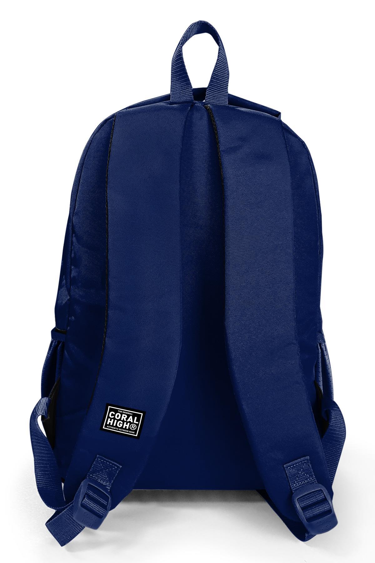 Coral High Kids Lacivert Üç Bölmeli Okul Sırt Çantası 14399-2