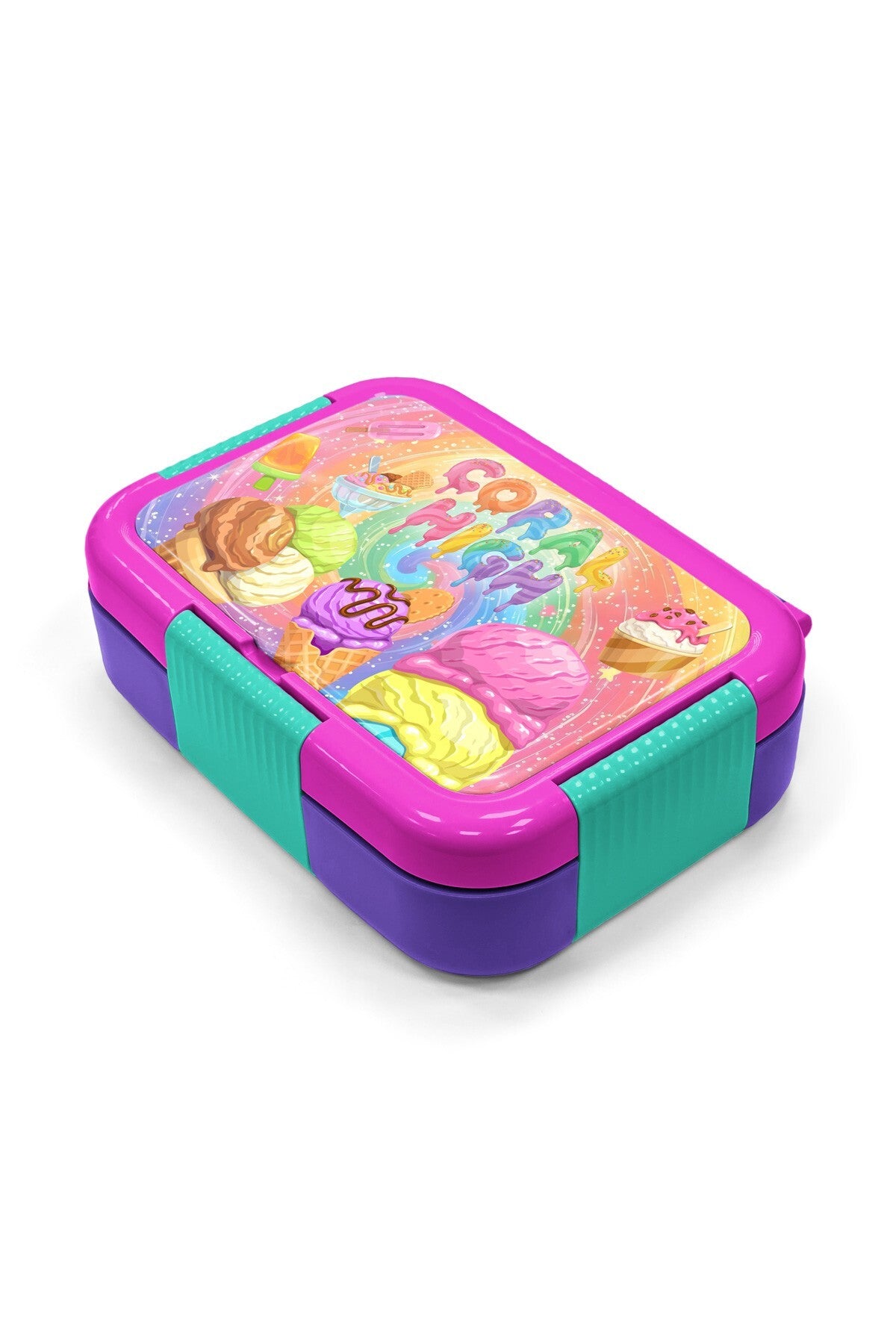 Coral High Kids Milka Dondurma Desenli Paslanmaz Çelik Beslenme Kabı 39154-2