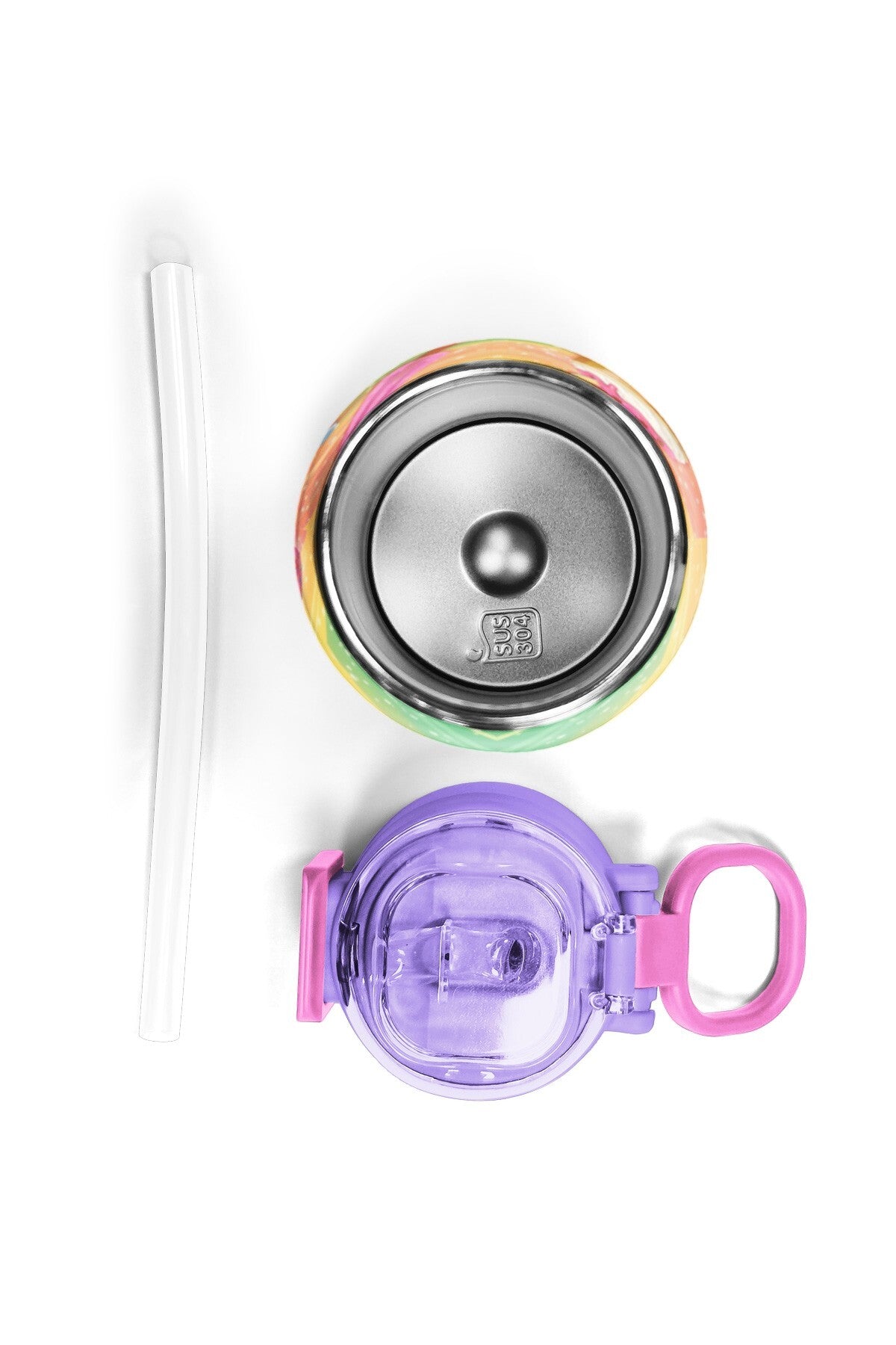 Coral High Kids Milka Dondurma Desenli Pipetli ve Direkt İçim Çelik Termos 500 ml 38136-5