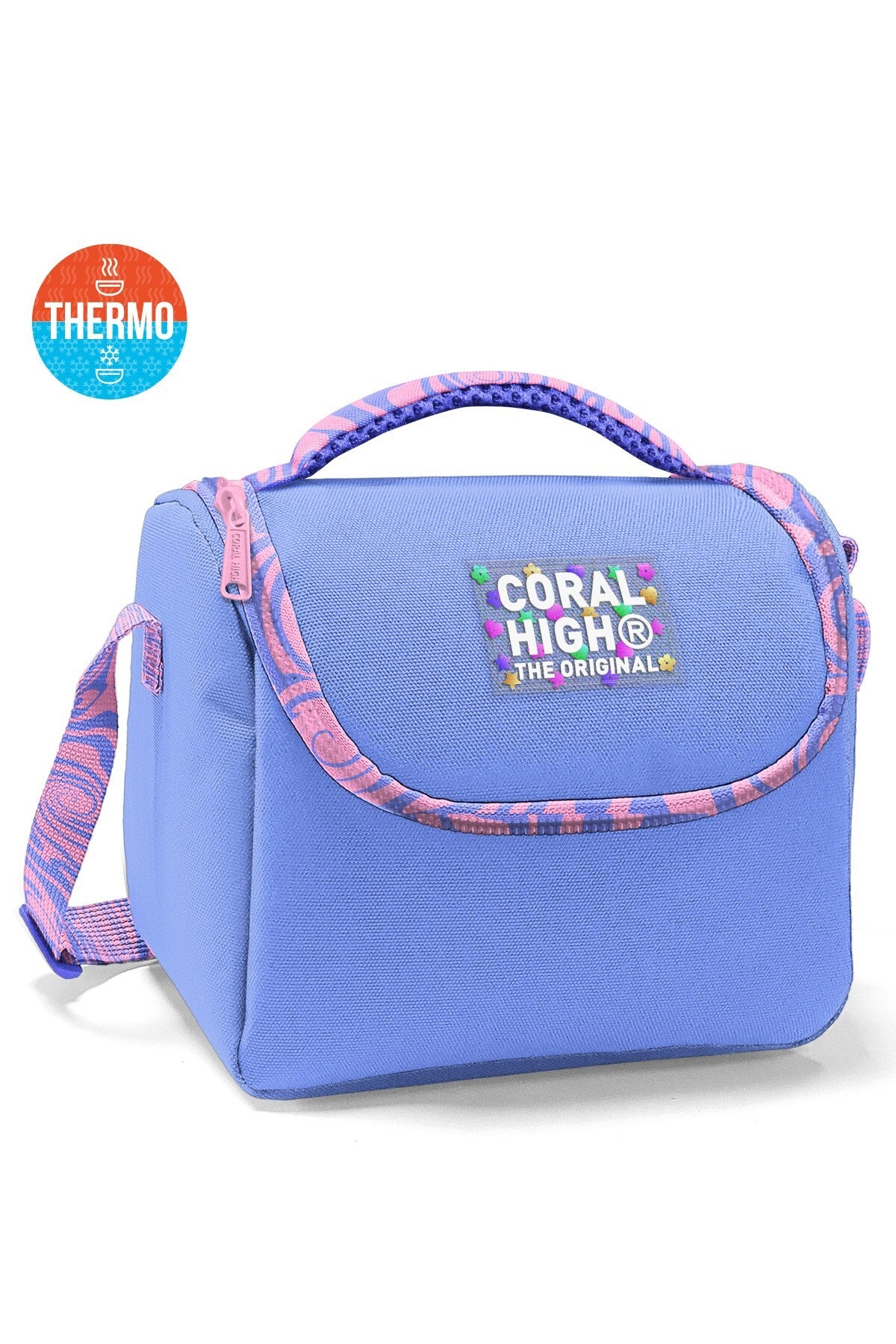 Coral High Kids Milka Geometrik Desenli Thermo Beslenme Çantası 37127-1