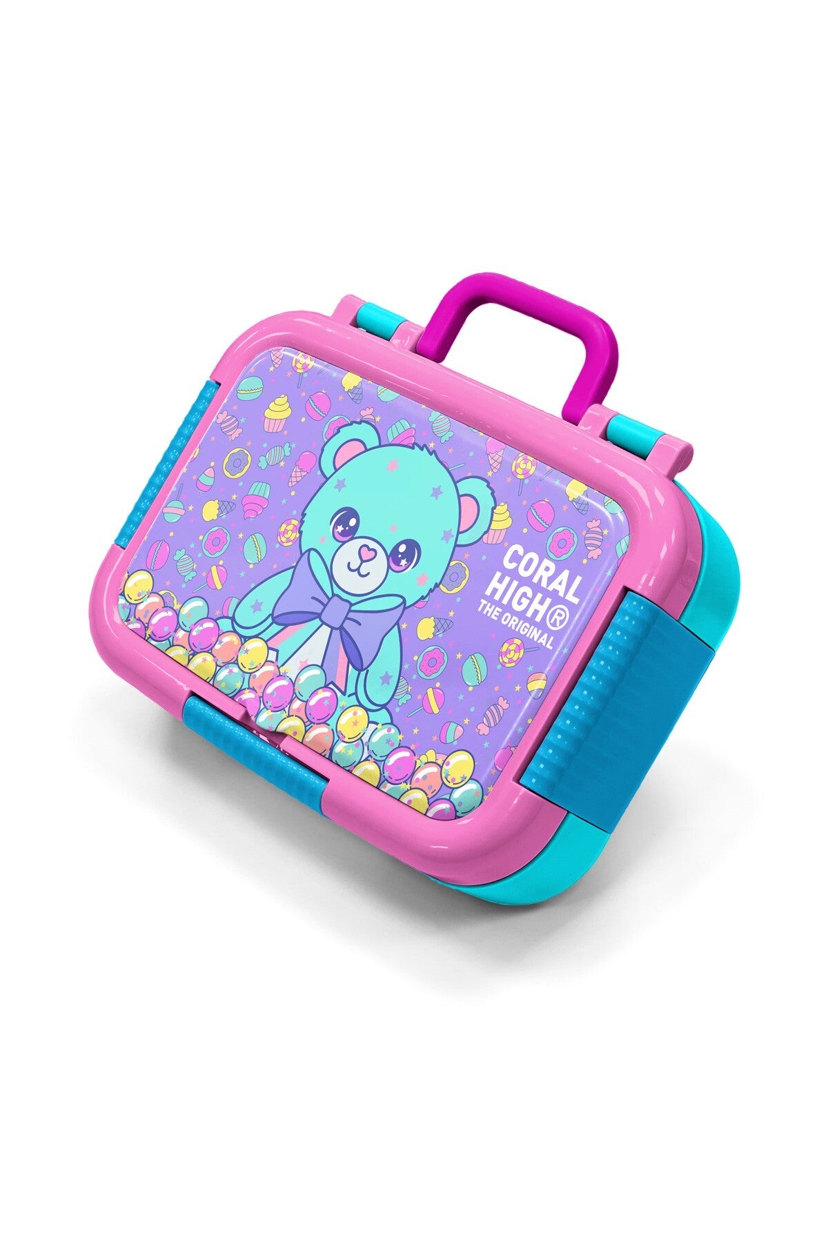 Coral High Kids Milka Şeker Ayıcık Desenli Paslanmaz Çelik Beslenme Kabı 39105-1
